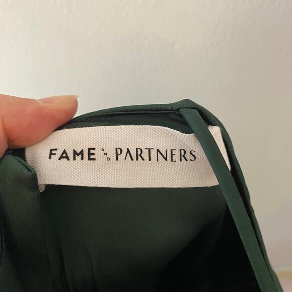 Fame and Partners Emerald Green Drop Waist Maxi Dress Holiday Women's 4 / Small - Picture 2 of 14